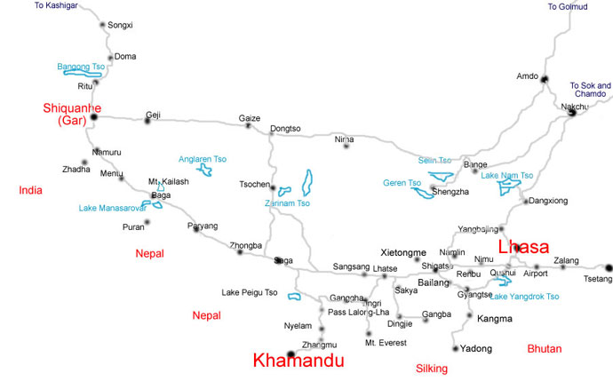 Tibet Map